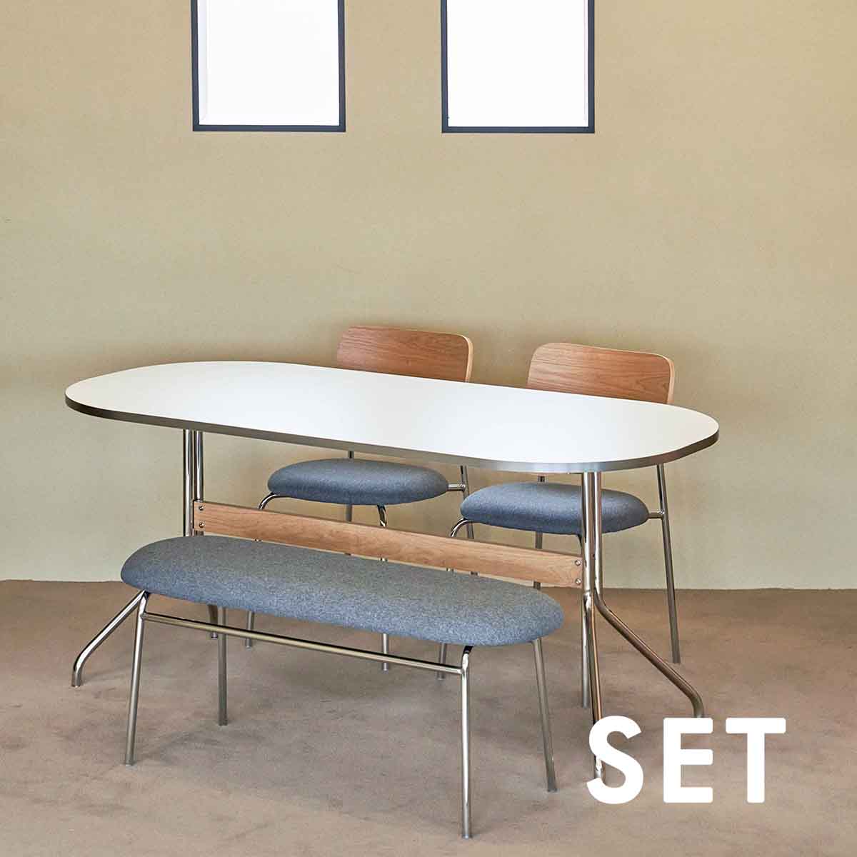 Delight Table 1700 + Bench / Chair SET